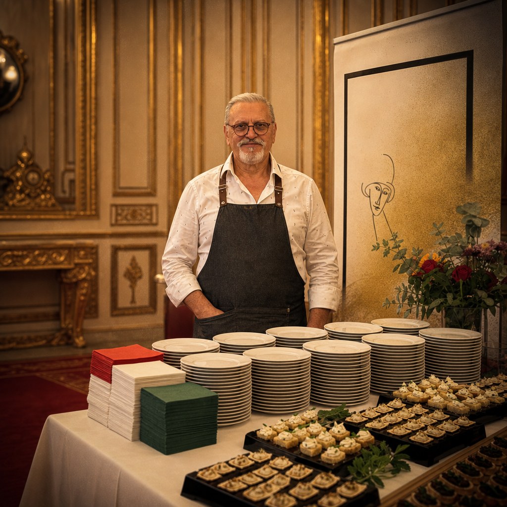 Chef Domenico at the Italian Embassy, Berlin